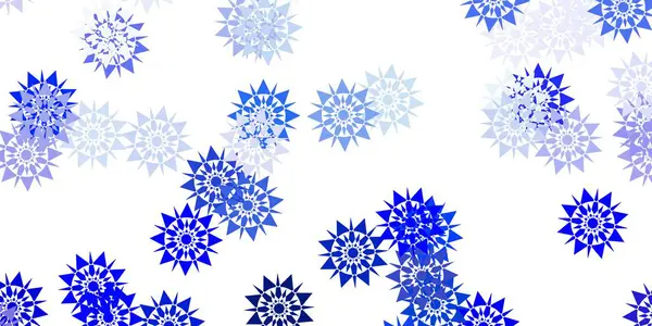 Textura Vetor Azul Claro Com Flocos Neve Brilhantes Gradiente Ilustração —  Vetores de Stock