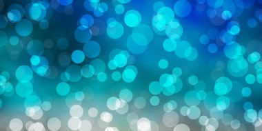 Açık Mavi, küreli sarı vektör deseni.