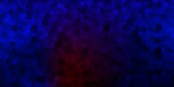 Fondo Azul Oscuro Vector Rojo Con Formas Aleatorias Diseño Sencillo — Archivo Imágenes Vectoriales