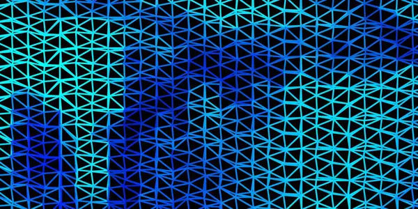 Dunkelblaue Grüne Vektor Geometrische Polygonale Tapete Illustration Glasscherbenstil Mit Dreiecken — Stockvektor