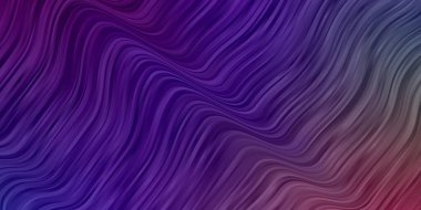 Wry çizgileri olan çok renkli ışık vektör düzeni. Soyut ve eğri çizgilerle renkli çizimler. Kullanıcı Arayüzü tasarımınız için şablon.