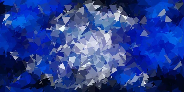 Disposition Géométrique Polygonale Vectorielle Bleu Foncé Illustration Abstraite Colorée Avec — Image vectorielle