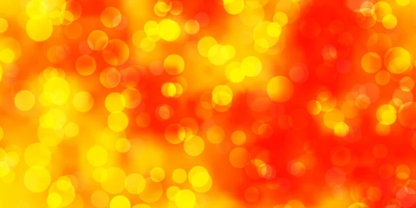 Světle Oranžová Vektorová Textura Disky Moderní Abstraktní Ilustrace Barevnými Kružnicemi — Stockový vektor