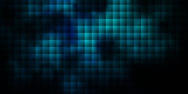 Kare şeklinde koyu mavi vektör deseni. Soyut tarzda dikdörtgenleri olan modern tasarım. İş tanıtımınız için tasarım.