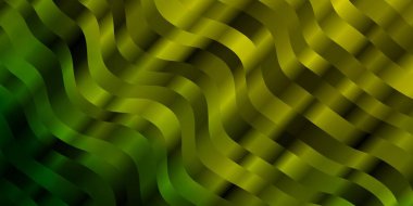 Açık Yeşil, satırlı sarı vektör arkaplanı.