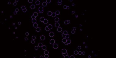 Koyu pembe, daire şekilli mavi vektör düzeni. Basit gradyan arkaplandaki soyut renkli diskler. Bir marka kitabı için yeni şablon.