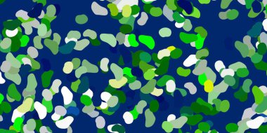 Açık mavi, rastgele şekilli yeşil vektör arkaplan. Soyut tarzda renkli şekilli bir illüstrasyon. Reklamlarınız için modern tasarım.