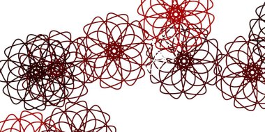 Açık Kırmızı, çiçekli doğal sarı vektör düzeni. Soyut renkli çiçekli gradyan çizimi. Bahar partileri için renkli desen.