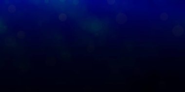 Daireli koyu mavi vektör arkaplan. Doğa tarzında renkli noktaları olan soyut illüstrasyon. Reklamlarınız için tasarım.