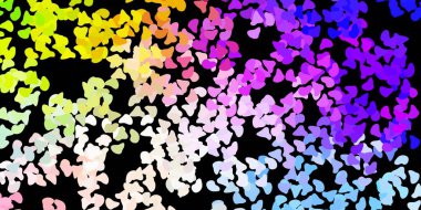 Rastgele şekilli koyu renkli vektör arkaplanı. Basit bir şekilde gradyan olan renkli soyut biçimler. Duvar kağıdı seti için zarif tasarım.