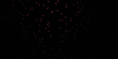 Koyu mor, güzel yıldızlı pembe vektör dokusu. Yıldızlı modern geometrik soyut çizim. Web siteleri, iniş sayfaları için desen.