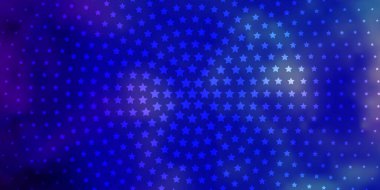 Parlak yıldızlı hafif BLUE vektör düzeni.