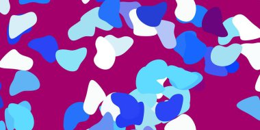 Açık mavi, Memphis şekilli kırmızı vektör dokusu. Gradyan rastgele formlarla modern soyut illüstrasyon. Reklamlarınız için modern tasarım.