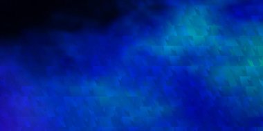 Koyu mavi vektör arkaplanı çizgiler, üçgenler. Renkli üçgenlerin olduğu bir resim. Web siteleri için desen.