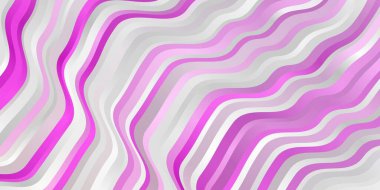 Açık Pembe, kıvrımlı sarı vektör arkaplan.