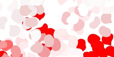 Rastgele biçimlerde açık kırmızı vektör arkaplanı. Soyut tarzda, gradyan formlarda basit tasarım. Duvar kağıdı seti için zarif tasarım.