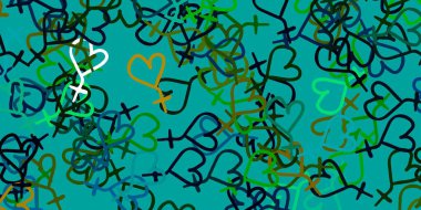 Açık mavi, feminizm unsurlu sarı vektör deseni. Değişken feminizm şekilli renkli bir illüstrasyon. Web siteniz için basit tasarım.