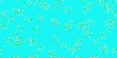 Açık mavi, sarı vektör çiçekli doğal sanat eseri. Sıradan çiçekli basit renkli bir illüstrasyon. Broşürler ve kitaplar için akıllı tasarım.