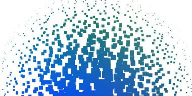 Açık mavi, dikdörtgen şeklinde yeşil vektör şablonu. Renkli dikdörtgenlerle soyut gradyan çizimi. Web siteleri, iniş sayfaları için desen.