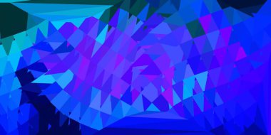 Açık mavi, kırmızı vektör mozaik desen. Zarif eğimli üçgenli soyut illüstrasyon. Web siteleri için akıllı desen.