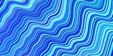 Eğri çizgileri olan hafif BLUE vektör arkaplanı. Soyut ve gradyan renkte renkli çizimler. Cep telefonu ekranları için şablon.
