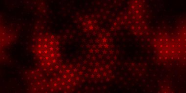 Koyu pembe, neon yıldızlı kırmızı vektör şablonu.