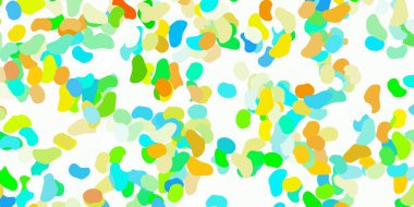 Açık mavi, soyut şekilli sarı vektör şablonu. Soyut tarzda, gradyan formlarda basit tasarım. İşiniz için akıllı tasarım.