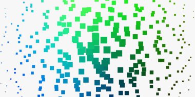 Çokgen biçiminde çok renkli vektör arkaplanı. Dikdörtgen şekilli yeni soyut illüstrasyon. Reklamlar ve reklamlar için desen.