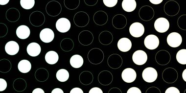 Koyu yeşil, diskli sarı vektör dokusu. Doğa tarzında renkli noktaları olan soyut illüstrasyon. Broşürler, broşürler için desen.