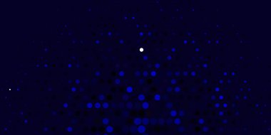 Küreli koyu mavi vektör deseni.