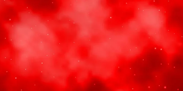 Textura Vectorial Rojo Claro Con Hermosas Estrellas — Vector de stock