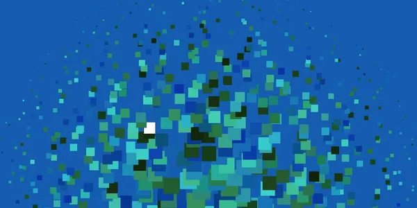 Ljusblå Grön Vektor Bakgrund Polygonal Stil Abstrakt Illustration Med Rektangulära — Stock vektor