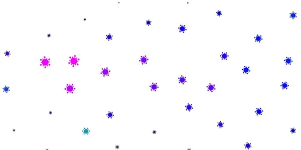 Φωτεινό Πολύχρωμο Διανυσματικό Μοτίβο Στοιχεία Κορωναϊού Έξυπνη Απεικόνιση Covid Πινακίδες — Διανυσματικό Αρχείο