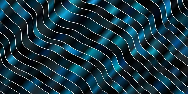 Σκούρο Μπλε Διάνυσμα Φόντο Καμπύλες Γραμμές Πολύχρωμη Απεικόνιση Οποία Αποτελείται — Διανυσματικό Αρχείο
