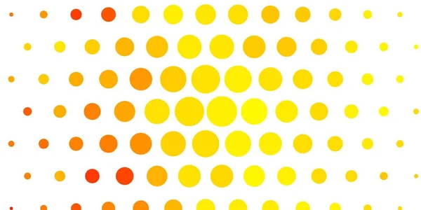 Light Yellow Vector Backdrop Circles — Stock Vector