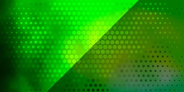 Světle Zelená Vektorová Textura Kruhy — Stockový vektor