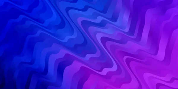 Rose Foncé Motif Vectoriel Bleu Avec Lignes Courbes — Image vectorielle
