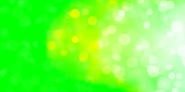 Светло Зеленый Векторный Фон Кругами — стоковый вектор