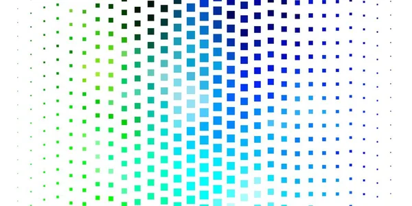 Azul Claro Fundo Vetorial Verde Com Retângulos Ilustração Gradiente Abstrato —  Vetores de Stock