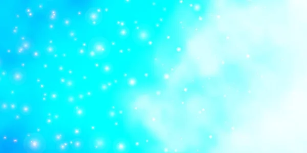 Світло Blue Векторний Фон Барвистими Зірками Барвисті Ілюстрації Абстрактними Зірками — стоковий вектор