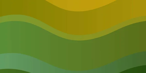 Lichtgroene Gele Vector Textuur Met Wrange Lijnen — Stockvector