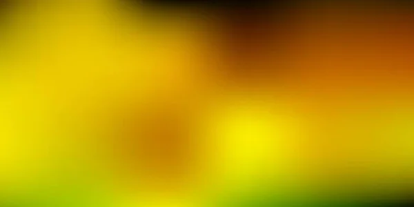 Luz Verde Vetor Amarelo Layout Borrão Abstrato Ilustração Colorida Com — Vetor de Stock