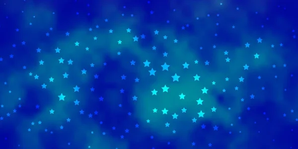 Renkli Yıldızlı Koyu Mavi Vektör Arkaplanı — Stok Vektör