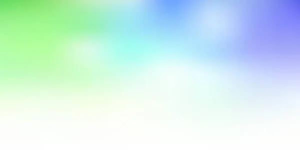 Светло Синий Зеленый Вектор Размытый Рисунок Абстрактная Красочная Иллюстрация Размытым — стоковый вектор