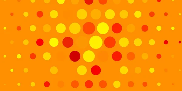 Light Yellow Vector Background Bubbles — Stock Vector