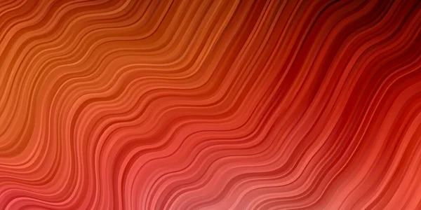 Rosso Chiaro Texture Vettoriale Gialla Con Curve — Vettoriale Stock