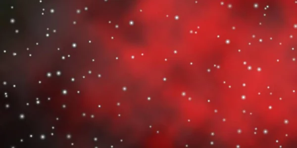 Vert Foncé Fond Vectoriel Rouge Avec Des Étoiles Colorées — Image vectorielle