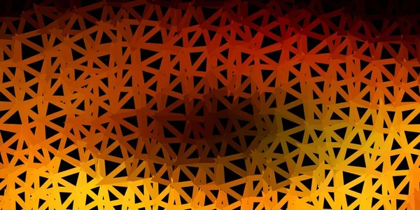 Dunkelgrünes Gelbes Vektordreieck Mosaikmuster Dekorative Bunte Illustration Mit Abstrakten Dreiecken — Stockvektor