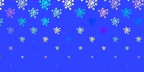 Modèle Vectoriel Bleu Clair Rouge Avec Signes Grippe Illustration Abstraite — Image vectorielle