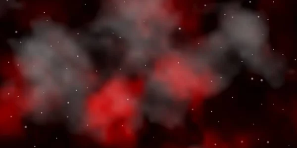 Plantilla Vectorial Rojo Oscuro Con Estrellas Neón — Archivo Imágenes Vectoriales